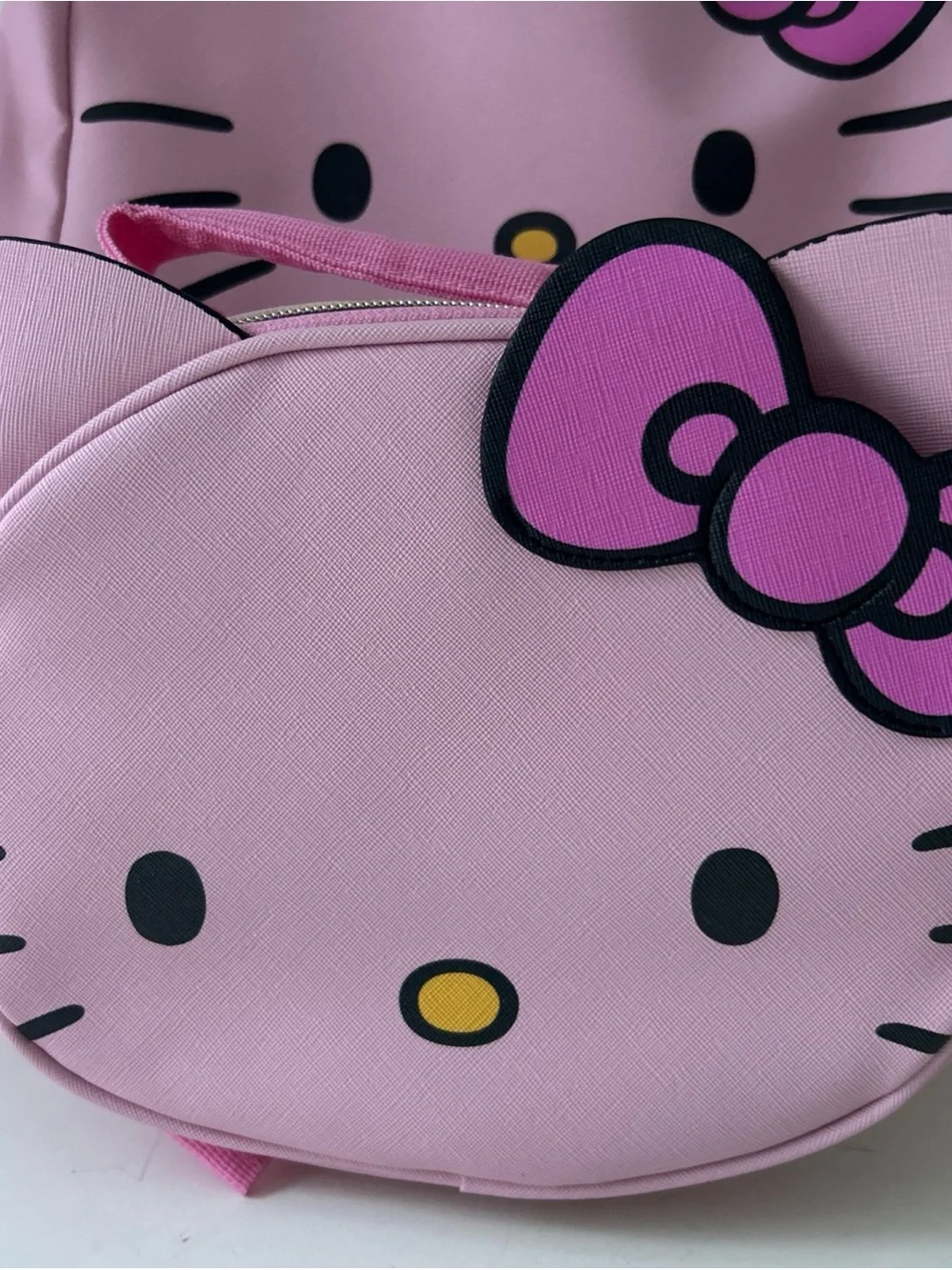 Hello Kitty Pink Kids Backpack with Front Face Lunch Bag NEW Back to School!